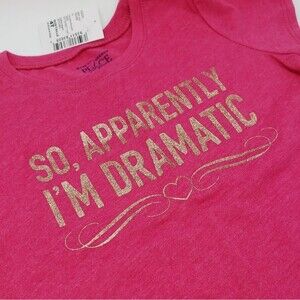 Girls 4T Dramatic hot pink NWT girls tee